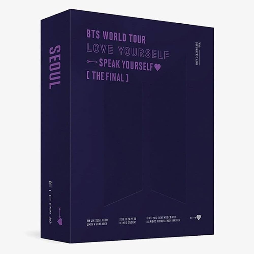 (NWOT) BTS WORLD TOUR “LOVE YOURSELF : SPEAK YOURSELF” [THE FINAL] BLU-RAY